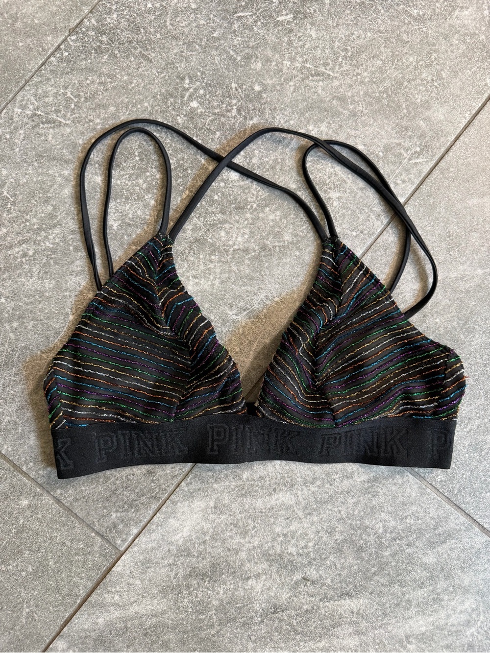 VS PINK 🌈 vintage strappy Bralette - Picture 9 of 11